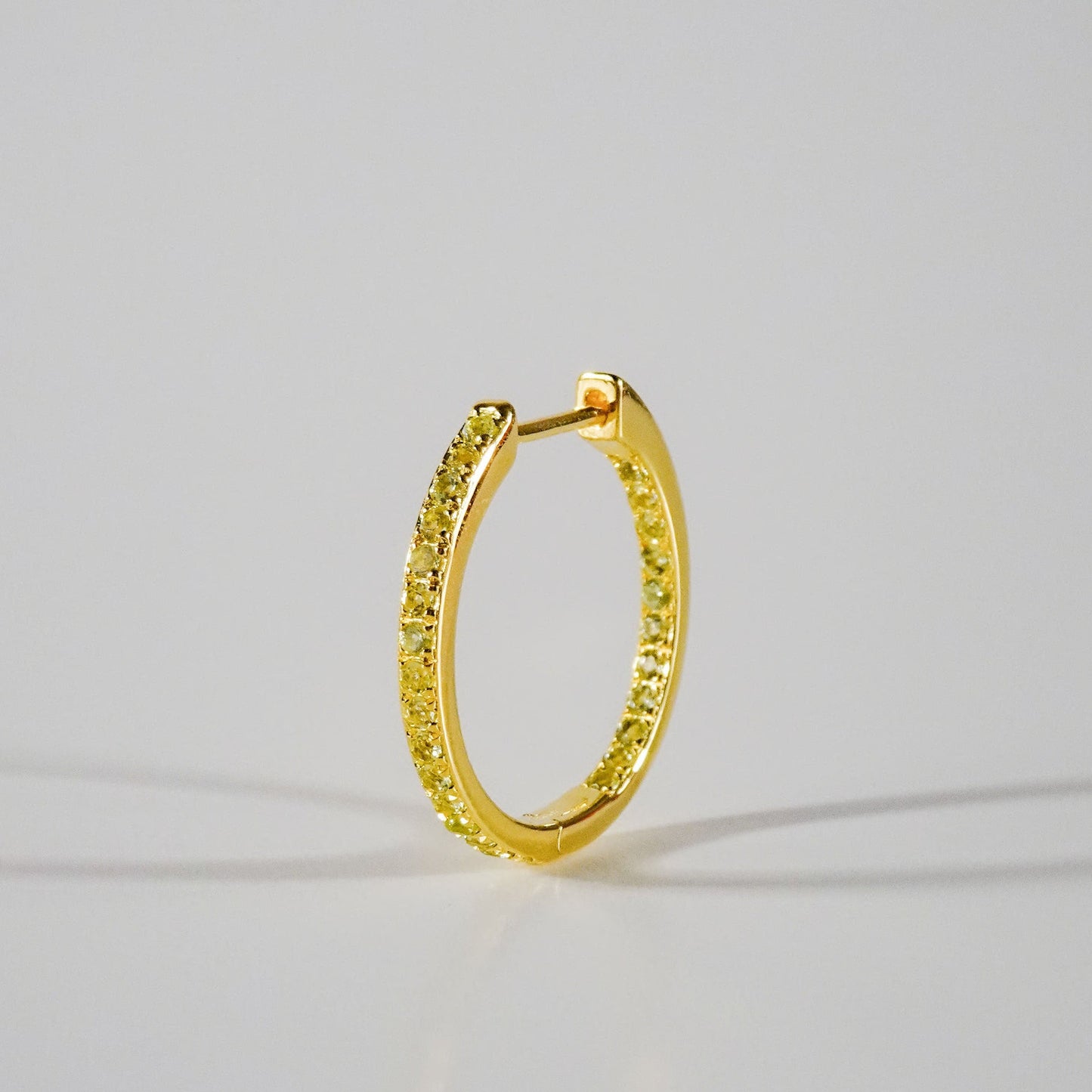 Pretty Lucky Gold Small Pavé Hoops