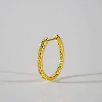 Pretty Lucky Gold Small Pavé Hoops