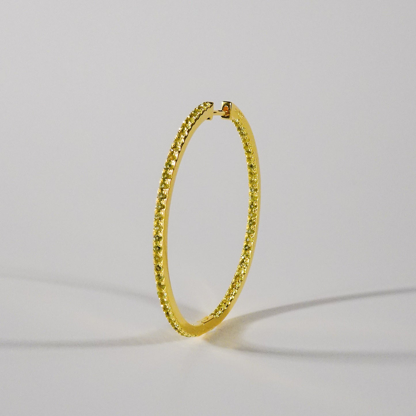 Pretty Lucky Gold Large Pavé Hoops