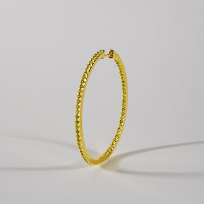 Pretty Lucky Gold Large Pavé Hoops